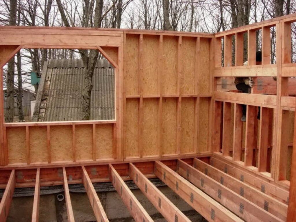 Поэтапное строительство каркасного дома