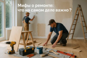 Ремонт и строительство | Распространённые мифы о ремонте: правда и вымыслы