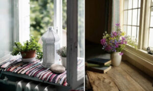 Ремонт и строительство | Советы по оформлению подоконников: живые растения, полки и украшения